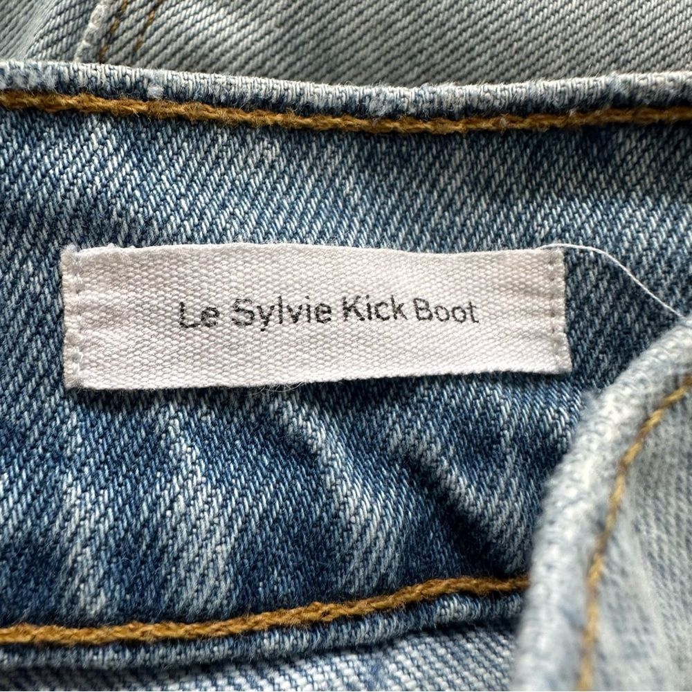 Frame Denim Le Sylvie Kick Boot Distressed Paint … - image 7